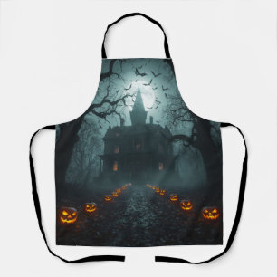 Spooky Night mit Jack-o'-Lanterns Schürze