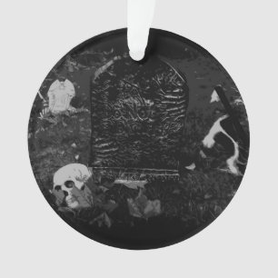 Spooky Night - Skulven und Gräber Ornament