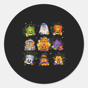 Spooky Nuggets Mecket Halloween Chicken Nugge Runder Aufkleber