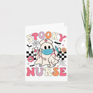Spooky Nurse Halloween Ghost Niedlich Nursing Hall Karte