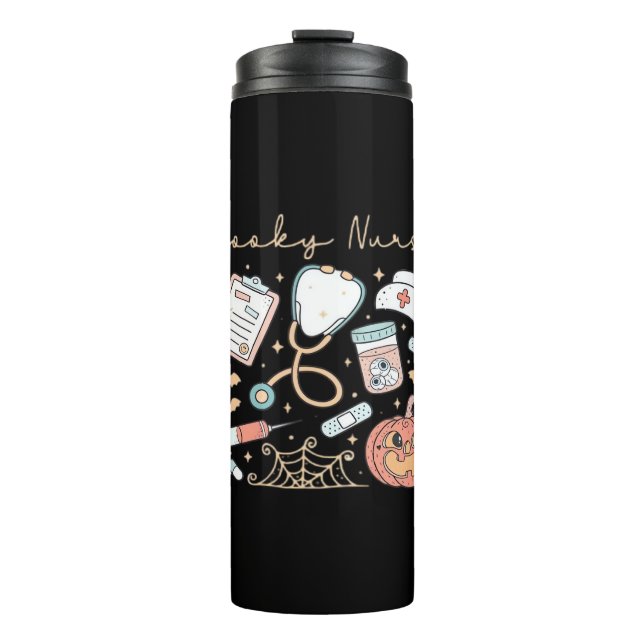 Spooky Nurse Life Oversifizierter T - Shirt Thermosbecher (Vorderseite)