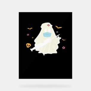 Spooky Nurse Practitioner Niedlich Halloween Overs Acrylschild