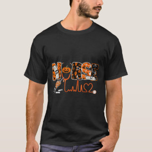Spooky Nurse Pumpkin Halloween Kostüm Rn Cna Mens T-Shirt