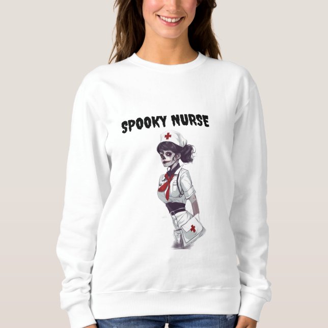 SPOOKY NURSE SWEATSHIRT (Vorderseite)