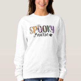 Spooky Nurse Verschlussspritze Crosse Orange lila Sweatshirt