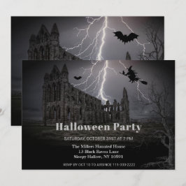 Spooky Old Ruins Halloween-Party Einladung