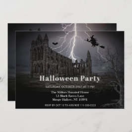 Spooky Old Ruins Halloween-Party Einladung