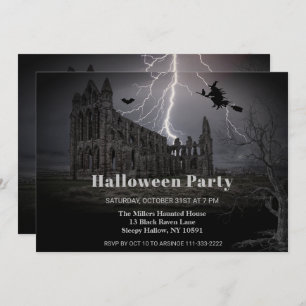 Spooky Old Ruins Halloween-Party Einladung