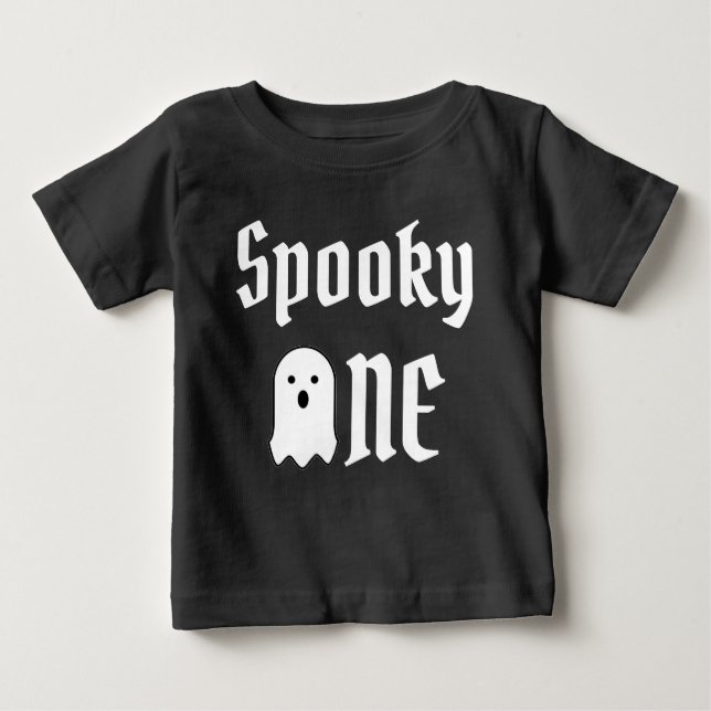 Spooky One 1. Geburtstag Baby T - Shirt (Vorderseite)