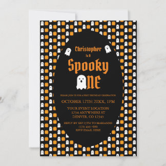 Spooky One 1. Geburtstag Einladung