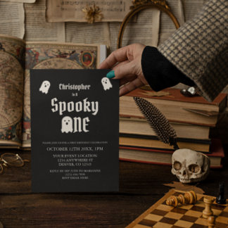 Spooky One 1. Geburtstag Einladung