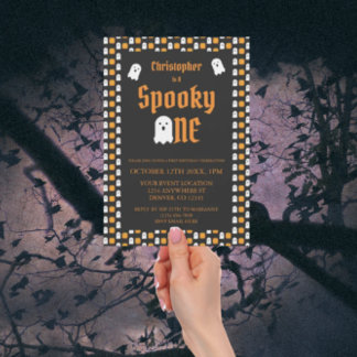 Spooky One 1. Geburtstag Einladung