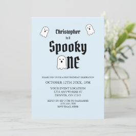 Spooky One 1. Geburtstag Einladung