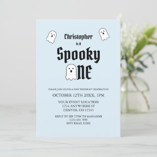Spooky One 1. Geburtstag Einladung