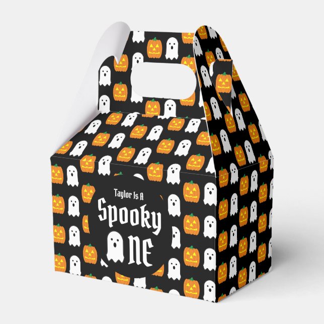Spooky One 1. Geburtstag Geschenkschachtel (Vorderseite)