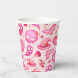 Spooky One 1. Geburtstag Girly Ghosts Paper Cup Pappbecher