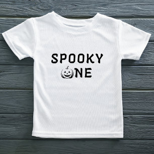 Spooky One 1. Geburtstag Kürbisgefecht Baby T-shirt