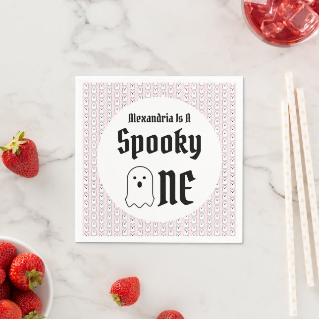 Spooky One 1. Geburtstag Serviette (Beispiel)