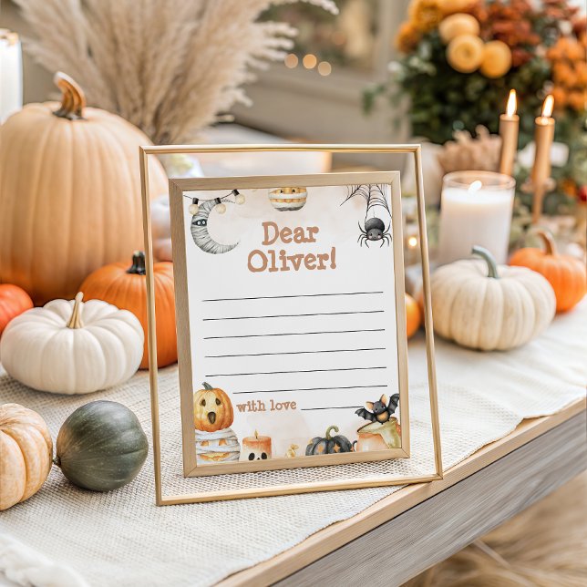 Spooky One Birthday Memory Card Einladung (Von Creator hochgeladen)