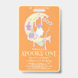 Spooky One Boy Name Kinder Halloween 1. Geburtstag Ausweis