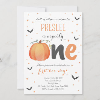 Spooky One Geburtstag Halloween Einladung