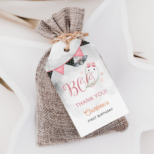 Spooky One Girl's First Birthday Gefallen Geschenkanhänger