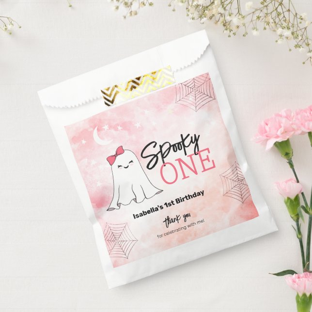 Spooky One Girly Ghost 1. Geburtstag Geschenktütchen (Versiegelt)