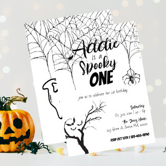 Spooky One | Halloween 1. Geburtstag | Aufforderun Einladung