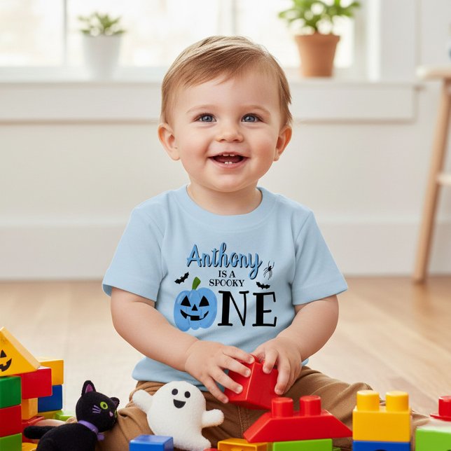 Spooky One Halloween 1. Geburtstag Baby T-shirt (Von Creator hochgeladen)