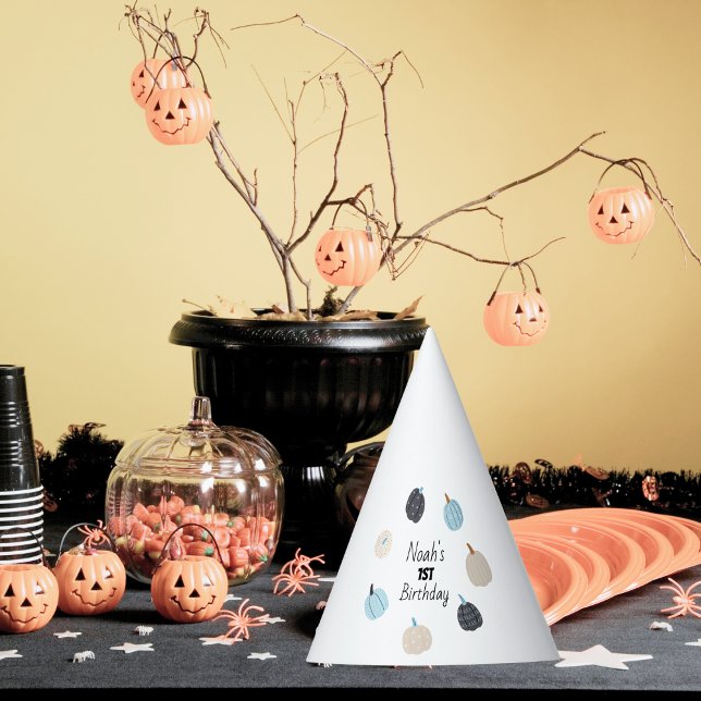 Spooky One | Halloween 1. Geburtstag | Blue Pumpki Partyhütchen (Von Creator hochgeladen)