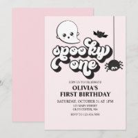 Spooky One Halloween 1. Geburtstag Einladung