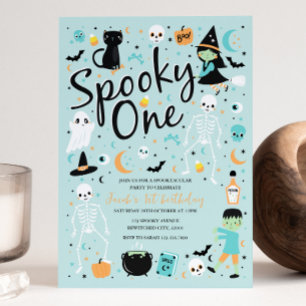 Spooky One Halloween 1. Geburtstag Einladung