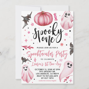 Spooky One Halloween 1. Geburtstag Einladung