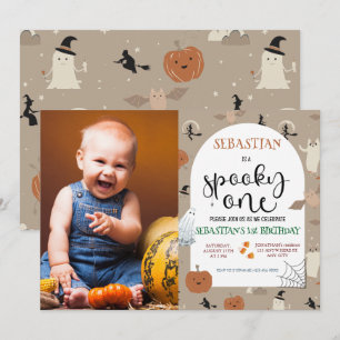 Spooky One Halloween 1. Geburtstag Einladung