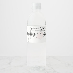 Spooky One Halloween 1. Geburtstag Minimaler R Wasserflaschenetikett