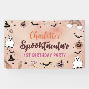 Spooky One Halloween 1. Geburtstag Party Banner