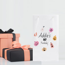 Spooky One | Halloween 1. Geburtstag | Pink Pumpki Kleine Geschenktüte