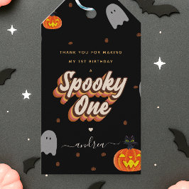 Spooky One Halloween 1. Geburtstagsgeschenk-Tags Geschenkanhänger