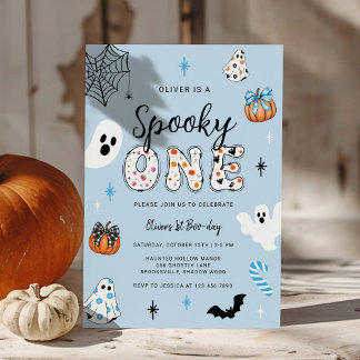 Spooky One Halloween erste Geburtstagseinladung Einladung