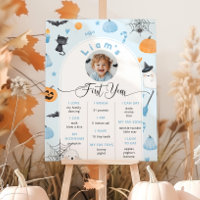 Spooky One Halloween Geburtstag blauen Foto Milest