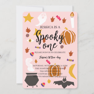 Spooky One Halloween Geburtstag Einladung