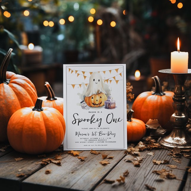Spooky One Halloween Geburtstag Einladung (Von Creator hochgeladen)