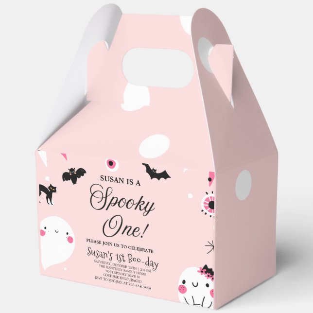 Spooky One Halloween Geburtstag Geschenkschachtel (Vorderseite)