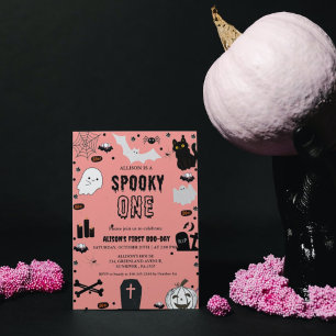 Spooky One Halloween Mädchen erste Geburtstagspart Einladung