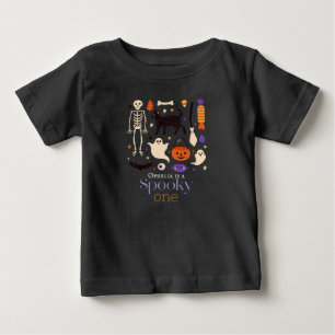 Spooky One Halloween Motifs Black 1. Geburtstag Baby T-shirt