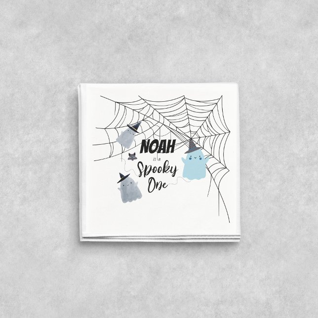 Spooky One | Halloween-Napkins | Blaue Geister Serviette (Von Creator hochgeladen)