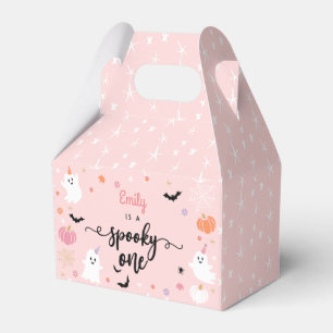 Spooky One Halloween Niedlich Pink Ghost 1. Geburt Geschenkschachtel