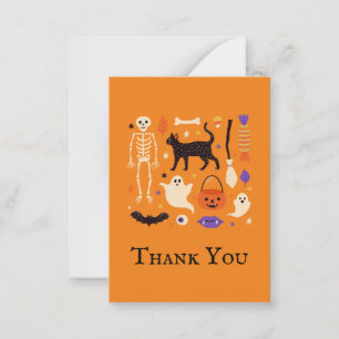 Spooky One Halloween Orange 1. Geburtstag Vielen D Mitteilungskarte