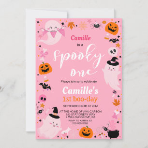 Spooky One niedlich Ghost Halloween Geburtstag Einladung