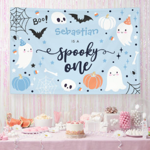 Spooky One Niedlich Halloween Ghost 1. Geburtstag Banner